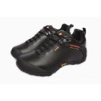 ราคา ต้นฉบับ Merrell รองเท้า GORE TEX กลางแจ้งผู้ชายตั้งแคมป์หนังแท้รองเท้ากีฬาชายสีดำ Mountaineer ปีนเขารองเท้าผ้าใบ Size39 46 (16672154877)