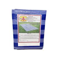 ราคา ผ้าใบริ้ว ผ้าฟางฟ้า ขาว ผ้าใบบลูชีท มีตาไก่ เบอร์ 3x4 (3683174501)