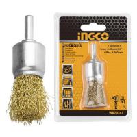 ราคา INGCO แปรงลวดพู่กัน แปรงขัดลวด แบบลวดทองเหลือง ขัดสนิม ลอกสี ขนาด 1 WB70241 (20199219100)