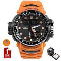ราคา SMAEL นาฬิกาข้อมือผู้ชาย Sport Digital LED แท้ 100 กันน้ำ รุ่น SM1626 พร้อมกล่องเหล็กเท่ห์ๆ (1496504424)
