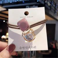 ราคา พร้อมส่ง Hair band ยางรัดผมสไตล์เกาหลี ยางรัดผมประดับลูกปัด ยางรัดผมแฟชั่น (16192510276)