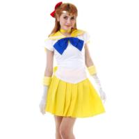 ราคา ชุดคอสเพลย์ ชุดเซเลอร์ ชุดเซเลอร์มูน ชุดการ์ตูนญี่ปุ่น ชุดอัศวินสาว ชุดธีมการ์ตูน ชุดแฟนซีปีใหม่ Minako Aino Sailor Venus Costume (12410641925)