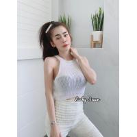 ราคา เสื้อครอปแขนเว้าเนื้อไหมพรม ทรงดีมากเสื้อครอปแขนเว้าเนื้อไหมพรม ทรงดีมาก (7732551825)