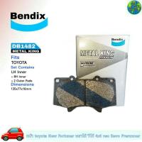 ราคา ผ้าเบรค ผ้าดีสเบรค หน้า TOYOTA นิว ฟอจูนเนอร์ พราโด้วีโก้4x4 vscจาน319 รีโว่ พรีรันเนอร์ ยี่ห้อ เบนดิก Bendix เมทัลคิง DB1482 1กล่อง 4ชิ้น (3440658292)