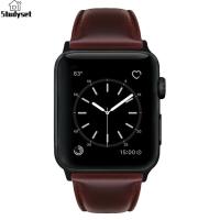 ราคา Studyset IN stock Retro Vintage Leather Strap Replacement Watchband for Apple Watch Series 3 2 1 42mm 38mm (20762232582)