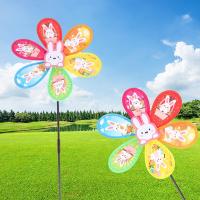 ราคา Banbi กังหันลมรูปกระต่ายน่ารักของเล่นสำหรับเด็กกังหันลมของตกแต่งลานบ้านสวน (18179990509)