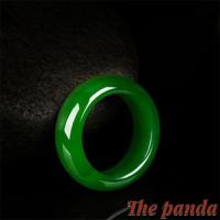 ราคา The Panda แหวนหยกกับแหวนหยกเทียนและแหวนหยกหลุมใหม่หยกผักโขมแหวนหยกเขียวชายและหญิง EJE0 (19034256281)