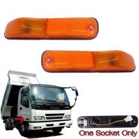 ราคา ไฟเลี้ยวข้างแก้ม ไฟข้างแก้ม ไฟหรี่ข้างแก้ม รุ่น อิซูซุ เดก้า ISUZU DECA GIGA 360 ปี 1993 2010 สีส้ม รวมชุดสายไฟ 1 คู่ (4085584727)