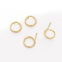 ราคา 2ชิ้น14K ทองเหลืองเคลือบทองเวฟตุ้มหูรูปไข่เว้าทรงกลมสำหรับอุปกรณ์ทำเครื่องประดับต่างหู DIY (20224976786)