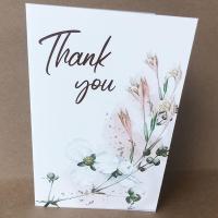 ราคา การ์ดอวยพรThank you ขนาด4x6นิ้วพร้อมซอง (19513968672)