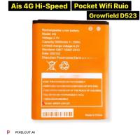 ราคา แบตเตอรี่ AIS 4G Hi Speed Pocket WiFi RUIO รุ่น Growfield D523 3000mAh ส่งจาก กทม (19473722761)