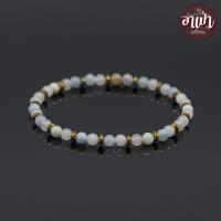 ราคา อาเป่า หินแบริล แต่ง แร่เฮมาไทต์ Beryl ขนาด 4 มิล คัดหิน หินเบริล หินแห่งปัญญา กำไลหินสี กำไลหินนำโชค หินสีชมพู อความารีน (21039975610)