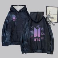 ราคา เสื้อสเวตเตอร์สวมหัวมีฮู้ดกระเป๋า BTSเสื้อกันหนาวฤดูใบไม้ร่วงฤดูหนาว (14487717516)