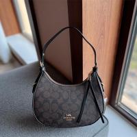 ราคา สุภาพสตรีหนึ่งไหล่ Rossbody กระเป๋าหนังเสี้ยวกระเป๋าสายคล้องไหล่ปรับได้แบบพกพามือพกถุง (16737854750)