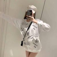 ราคา เสื้อกันหนาว เสื้อคลุมแขนยาวชาแนล chanel ลายดอกคามิเลีย ผ้า cotton พร้อมส่ง (19591633051)