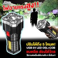ราคา Home lux ไฟฉายแรงสูง ไฟฉายแรงสูง 4 ตา รุ่น USB ไฟฉาย ไฟฉายแรงสูงแบบปรับซูมได้ ไฟฉายพกพา ไฟฉายเดินป่า แบบชาร์จไฟได้ (14445804851)