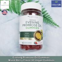 ราคา น้ำมันอีฟนิ่งพริมโรส แบบเม็ดเคี้ยว Evening Primrose Oil Gummies Mixed Berry Flavor 60 Vegan Gummies Carlyle (20979341876)