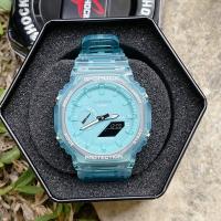 ราคา นาฬิกาผู้ชาย นาฬิกาผู้หญิง นาฬิกาแฟชั่น สายนาฬิกา ยางเรซิน รุ่น GMA S2100 ทรง 8 เหลี่ยม หน้าปัด 45MM ฟังชั่นครบ พร้อมกล่องฟรี (17643559804)