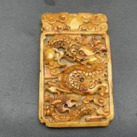 ราคา หมิงและฉิงโบราณ Xiu หยกมังกรแบรนด์หยกโบราณสูงคลาสสิกงานหัตถกรรมหยกแกะสลักหยกเก่าเครื่องหยกคอลเลกชันผนังหยกจี้หยก (20278213685)