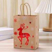 ราคา 12ชิ้น กระดาษสีคราฟท์คริสต์มาสถุงซานตากวางเกล็ดหิมะกระเป๋ากระดาษพกพาสีน้ำตาลของขวัญต้นคริสต์มาส (20922678695)