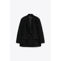 ราคา Zaraparts Zara ชุดสูท2753132401ผู้หญิงใหม่แจ็คเก็ตสูทสีดำหลวมลำลอง (20422644311)