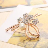 ราคา Korean Rhinestone Pearl Luxury Brooch Flower Fashion Brooch Pin Accessories (20385064874)