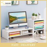 ราคา Computer raised desk small book shelf computer raised shelf desk storage rack display base partition (5084712660)