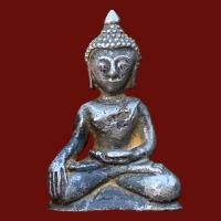 ราคา พระเชียงแสน เนื้อสำริดเงิน พระเครื่อง (19218677956)