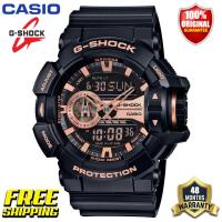 ราคา ต้นฉบับ G Shock GA400 ผู้ชายกีฬานาฬิกาคู่แสดงเวลา 200 เมตรกันน้ำกันกระแทกเวลาโลก LED แสงอัตโนมัติรับประกัน 4 ปี GA 400GB 1A4 ใหม่แท้ (20343510692)