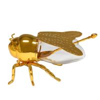 ราคา หรูหราผึ้งน้ำผึ้งหม้อน้ำผึ้งโถเก็บเครื่องประดับตกแต่งผึ้งขวดใสขวดปรุงรสครัวขวดเครื่องเทศด้วยช้อน (16896129410)