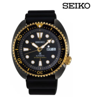 ราคา Seiko Prospex Turtle Black Gold Special Edition นาฬิกาข้อมือผู้ชาย สายซิลิโคน รุ่น SRPD46K1 SRPD46K ของใหม่ ของแท้ 100 ประกันศูนย์ seiko 1 ปี (18878983973)