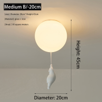 ราคา โคมระย้าห้องนอนการ์ตูนหมีเด็กโคมไฟห้อง Boy สาวห้องนั่งเล่นห้องรับประทานอาหารโคมไฟห้องนอน Rotomolding วัสดุ (14401901768)