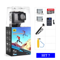 ราคา กล้อง Actioncamera 4K WIFI 60FPS 24MP กล้องกันน้ำ รีโมทคอนโทรล กันสั่น ลงแอป ต่อมือถือได้ ต่อไมค์นอกได้ (12573010668)