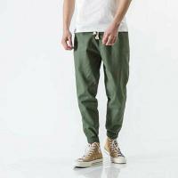 ราคา ZARA สไตล์ ฤดูใบไม้ผลิและฤดูใบไม้ร่วงสไตล์ญี่ปุ่นหลวมๆของผู้ชายเลกกิ้งลำลองสไตล์เกาหลีฮาเร็มสีทึบกางเกงขายาวลำลองแบบบาง (20621184117)