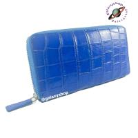 ราคา กระเป๋าสตางค์ผู้หญิงใบยาว สไตล์ซิปเดี่ยวรอบ ไซส์ S เลือกสีได้ หนังจระเข้แท้เรียบท้อง หรูฟรีเมี่ยม ใส่ธนบัตร การ์ด เหรียญ หนังแท้ 100 (16777774767)