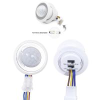 ราคา จัดส่งรวดเร็ว สวิตช์อัจฉริยะตัวตรวจจับเซ็นเซอร์สวิตช์ไฟ PIR 110V 220V LED เซ็นเซอร์ความเคลื่อนไหวอินฟราเรด PIR เปิดปิดอัตโนมัติ (19921280353)