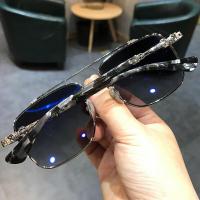 ราคา Chrome Hearts แว่นกันแดด2022ใหม่ CBEATHII สำหรับทั้งหญิงและชายย้อนยุคหน้าใหญ่แว่นกันแดดธรรมดาป้องกันรังสีอัลตราไวโอเลต (18073715478)