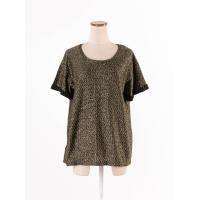 ราคา MNG เสื้อแขนสั้น แต่งกลิตเตอร์ ด้ายรันเล็กน้อย ป้ายแบรนดฺ์ระบุไซส์ EUR M Preloved (20662853778)