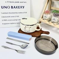 ราคา Sanrio Pochacco 304กล่องอาหารกลางวันสแตนเลสสตีลการ์ตูน Kawaii นักเรียนหอพักกล่องเบนโตะเก็บอุณหภูมิแบบพกพาชามบะหมี่กึ่งสำเร็จรูป (20237603365)