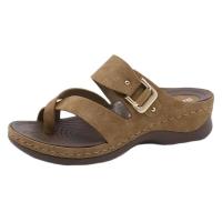 ราคา แว่นตาแฟชั่น Toe รองเท้าแตะสตรีทรงบีบ Casual Slip On รองเท้าส้นสูง (9644888454)