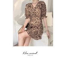 ราคา oggshop พร้อมส่ง เดรสลายเสือดาว สไตล์เกาหลี (11002420894)