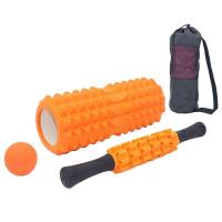 ราคา 4 in 1 set Yoga column foam Yoga Pilates Fitness Foam Roller sports Train Gym Massage Exercise relax foam rolls Massage Ball Spiky (20219478888)