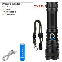 ราคา ไฟฉาย LED 30W ระยะไกลทรงพลังที่สุดไฟฉาย XHP50ชาร์จ USB ได้ ไฟฉายแรงสูงโคมไฟสำหรับตั้งแคมป์ล่าสัตว์ (21170667230)