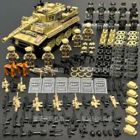 ราคา Compatible with LEGO building blocks military minifigure police tank series assembled special forces boy SWAT educational toys (20344143890)