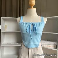 ราคา ? ? ? ? ? ครอปy2k ครอปรูดหน้า สายเดี่ยวเว้าข้างรูดหน้า (19554506760)