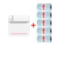 ราคา X6 เครื่องปริ้นพกพา เครื่องปริ้นสติ๊กเกอร์ เครื่องปริ้นไร้หมึก เครื่องพิมพ์ความร้อน ปริ้นชื่อ ที่อยู่ลูกค้า รูปภาพ บาร์โค้ด ฉลาก แถมกระดาษสติ๊กเกอร์ (21204021791)