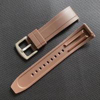 ราคา สายนาฬิกากีฬา Tali Jam Tangan Karet โค้ง20มม 22มม สำหรับ Seiko Omega Rolex Water Ghost Citizen Tissot อุปกรณ์นาฬิกาสายรัดข้อมือ (19066412267)