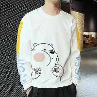 ราคา เสื้อฮู้ดแขนยาว Stussy ใหม่ผู้ชายและผู้หญิงหลวมโลโก้ปักผ้าฝ้ายแขนยาวคอลูกเรือเสื้อกันหนาว gift (17316272443)