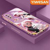 ราคา YIWESAN เคสปลอกสำหรับ Samsung โน๊ต10 Plus Note 8 Note 9เคสขอบสี่เหลี่ยมการ์ตูนสีชมพูเจ้าหญิงคลุมทั้งหมดป้องกันเลนส์กล้อง (20776412838)