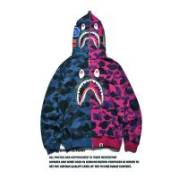 ราคา BAPE Hoodies เสื้อฉลามหัวเย็บ Camouflage Zipper เสื้อกันหนาวเสื้อผ้า (415306075)